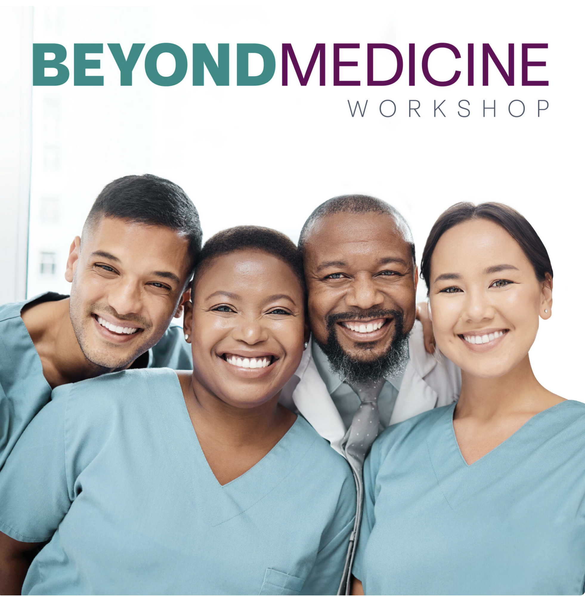 4 veterinary techs promoting AAHA Workshop, Beyond Medicine